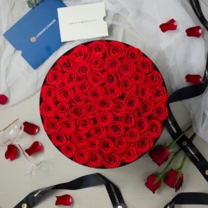 52 Preserved Red Roses