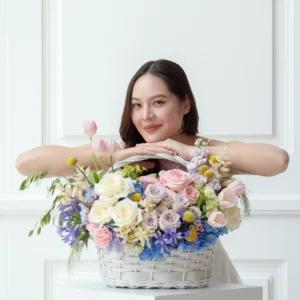 กระเช้าดอกไม้เลก โกโม