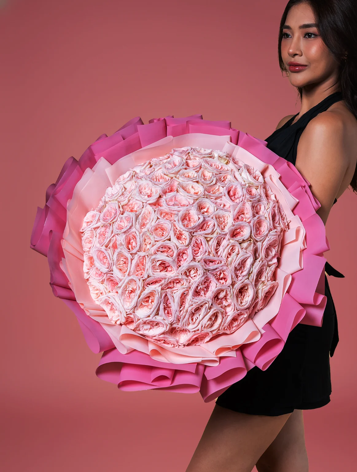 100, 200 & 300 Pink Roses